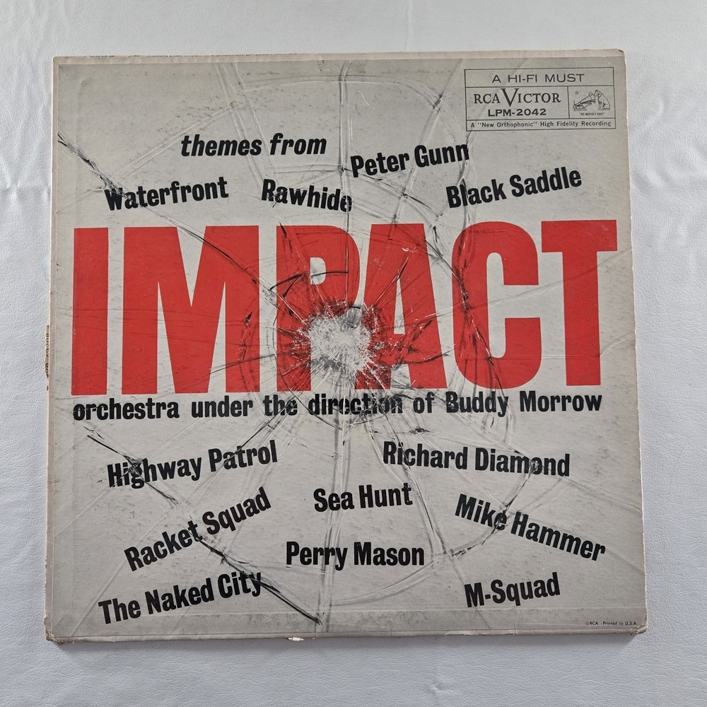 Buddy Morrow - Impact 1959 RCA Victor LPM-2042 Record LP, TV Themes VG Tested
